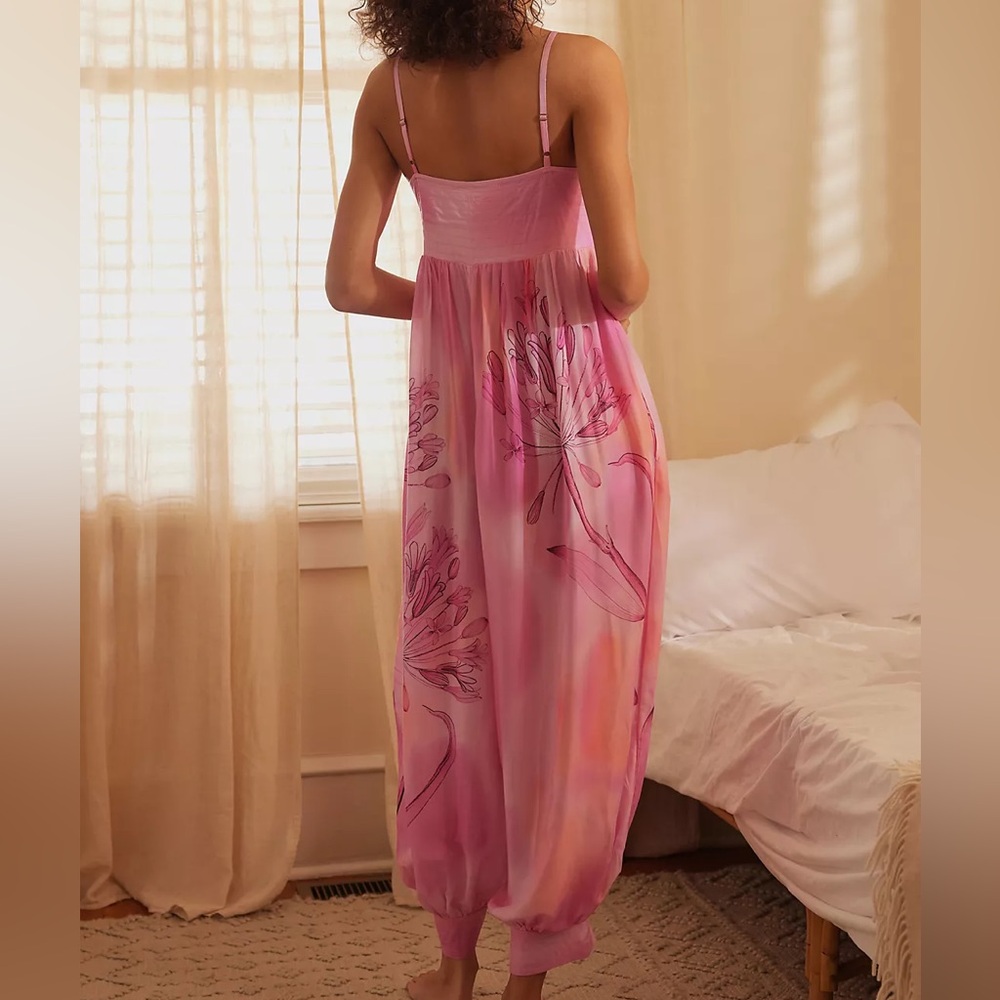Anthropologie Printed Lounge Jumpsuit, SP - Picture 2 of 8